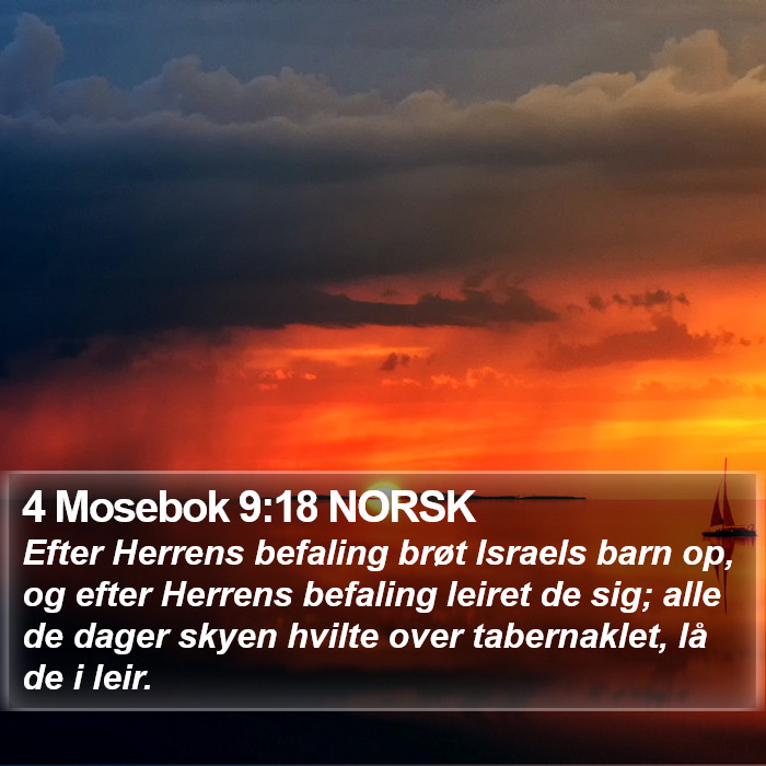 4 Mosebok 9:18 NORSK Bible Study