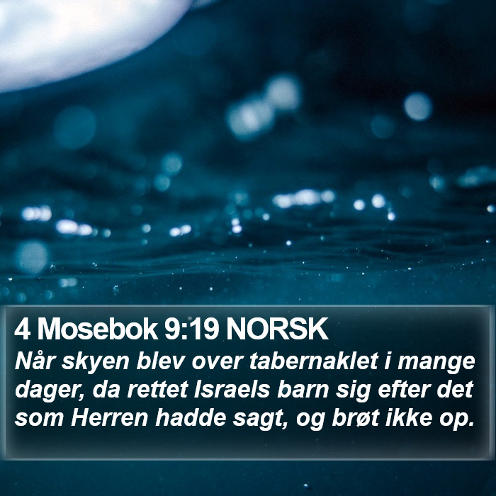 4 Mosebok 9:19 NORSK Bible Study