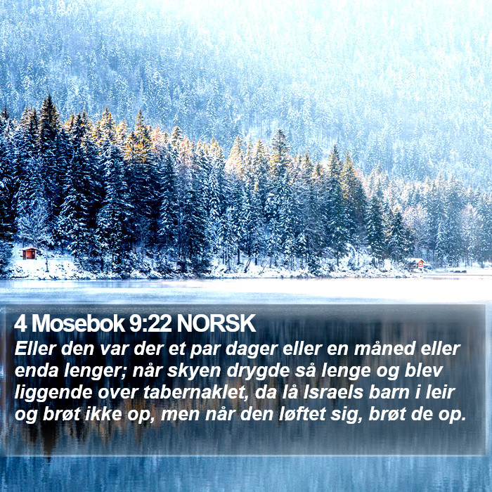 4 Mosebok 9:22 NORSK Bible Study