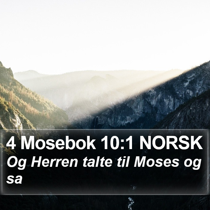 4 Mosebok 10:1 NORSK Bible Study