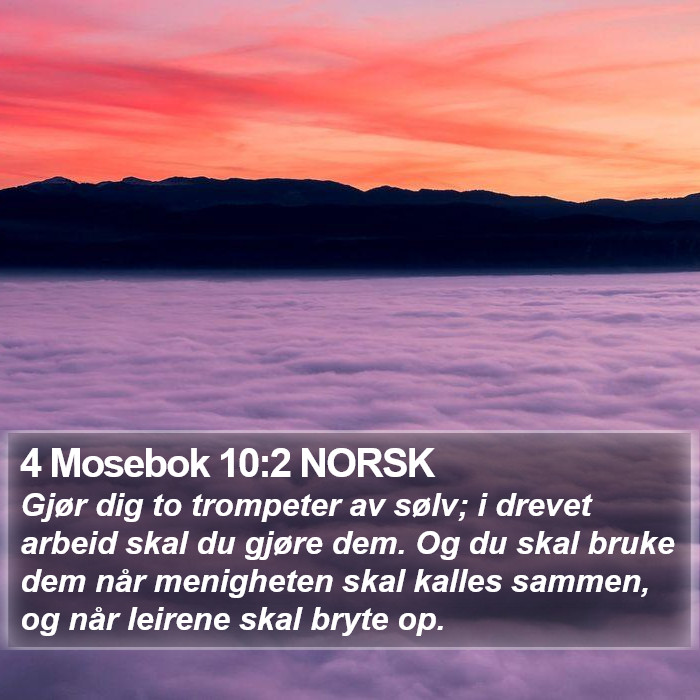 4 Mosebok 10:2 NORSK Bible Study