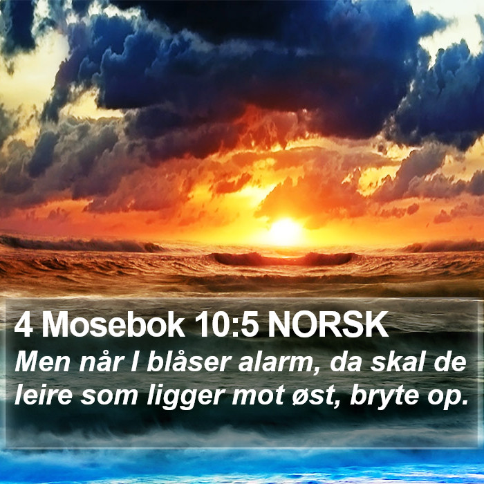 4 Mosebok 10:5 NORSK Bible Study