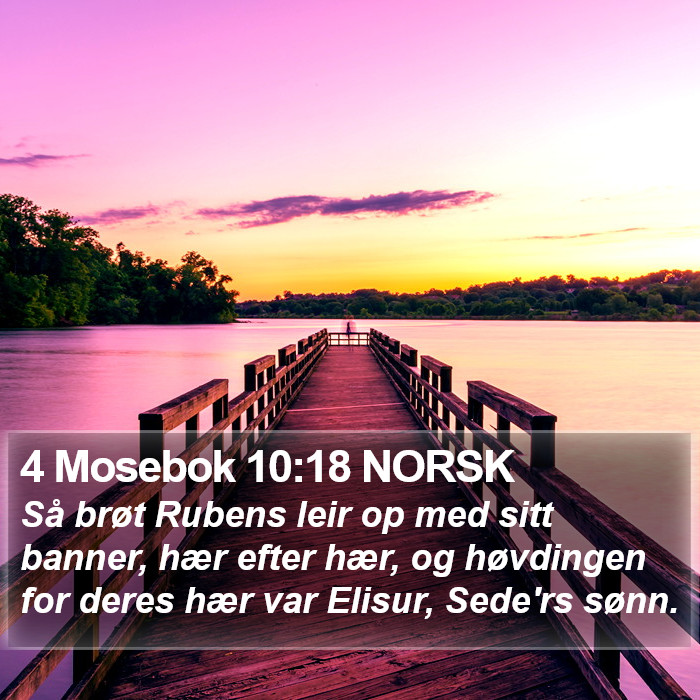 4 Mosebok 10:18 NORSK Bible Study