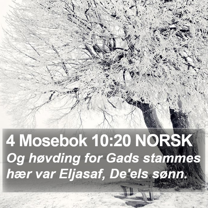 4 Mosebok 10:20 NORSK Bible Study