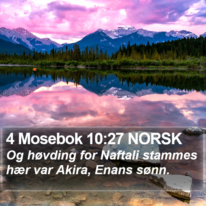 4 Mosebok 10:27 NORSK Bible Study