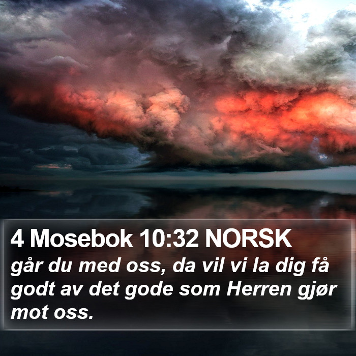 4 Mosebok 10:32 NORSK Bible Study