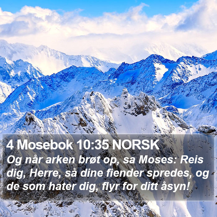 4 Mosebok 10:35 NORSK Bible Study