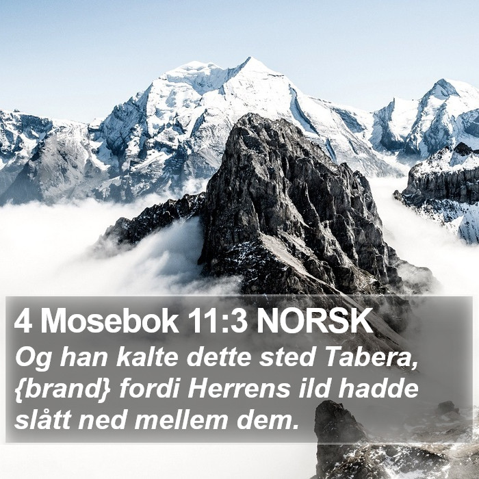 4 Mosebok 11:3 NORSK Bible Study