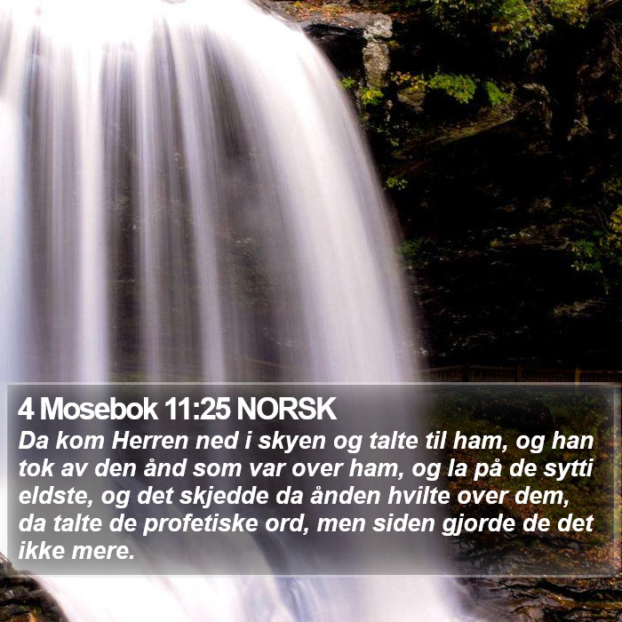 4 Mosebok 11:25 NORSK Bible Study