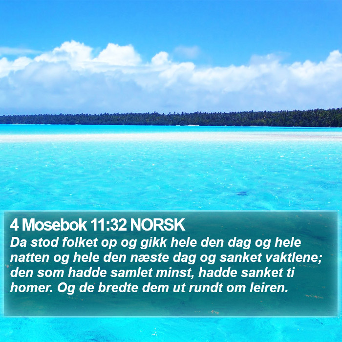 4 Mosebok 11:32 NORSK Bible Study