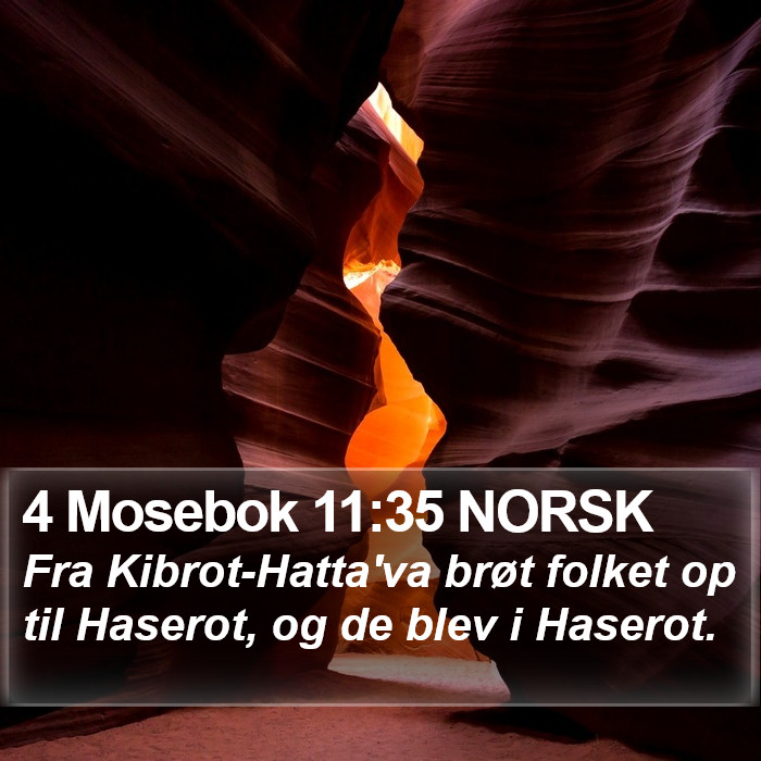 4 Mosebok 11:35 NORSK Bible Study