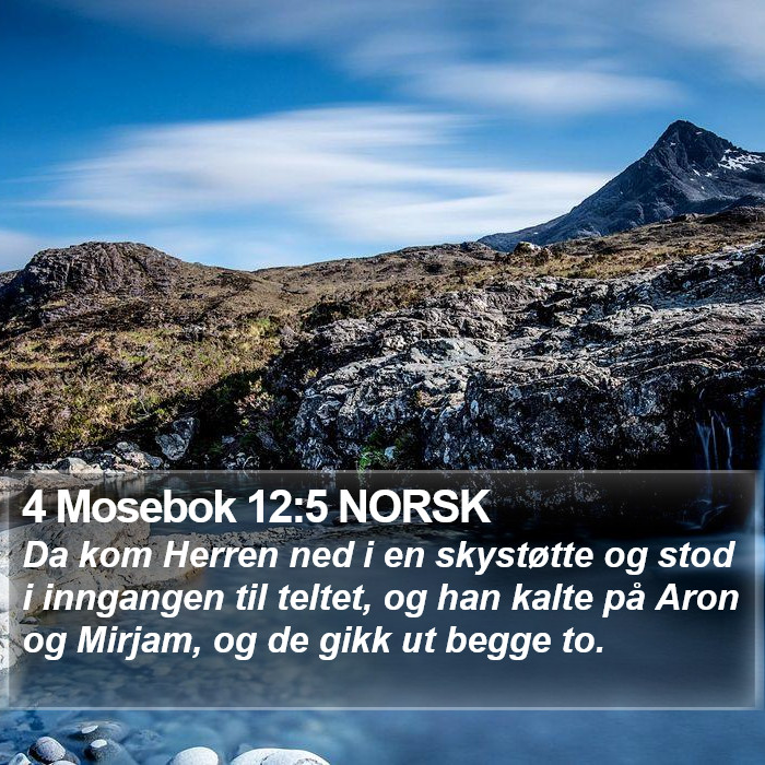 4 Mosebok 12:5 NORSK Bible Study