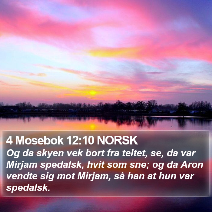 4 Mosebok 12:10 NORSK Bible Study