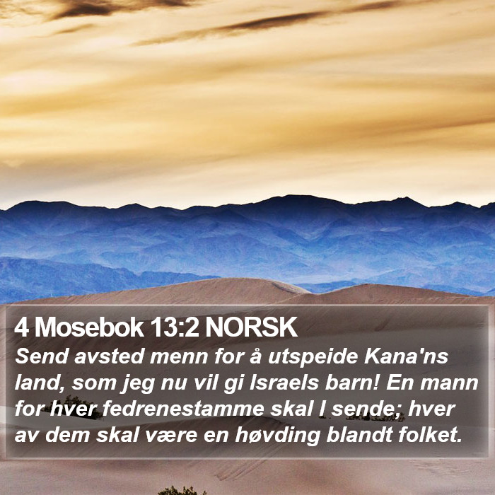 4 Mosebok 13:2 NORSK Bible Study