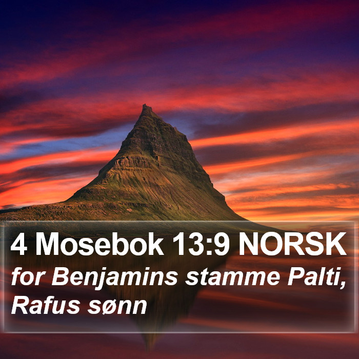 4 Mosebok 13:9 NORSK Bible Study