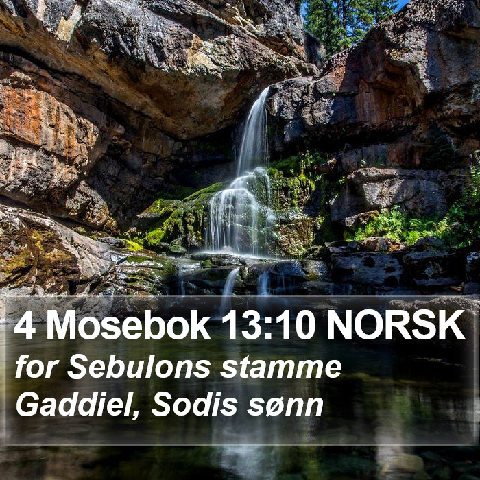 4 Mosebok 13:10 NORSK Bible Study