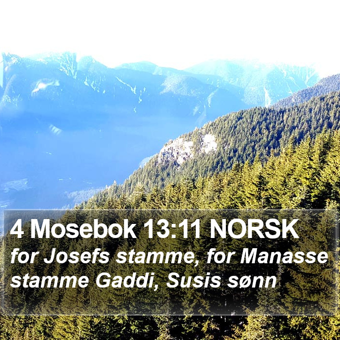 4 Mosebok 13:11 NORSK Bible Study