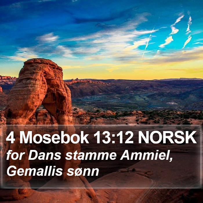 4 Mosebok 13:12 NORSK Bible Study