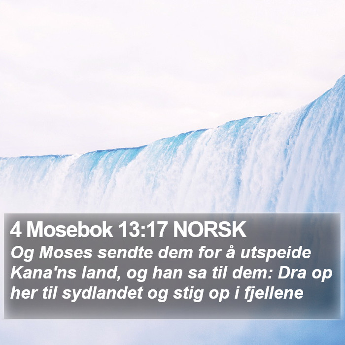 4 Mosebok 13:17 NORSK Bible Study