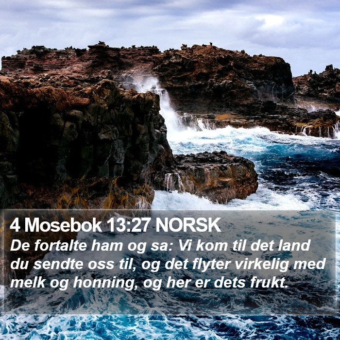 4 Mosebok 13:27 NORSK Bible Study