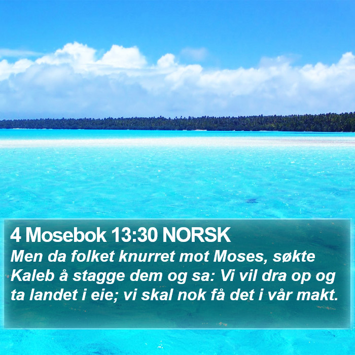 4 Mosebok 13:30 NORSK Bible Study