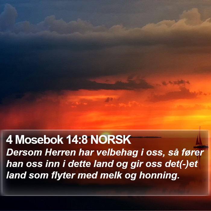 4 Mosebok 14:8 NORSK Bible Study