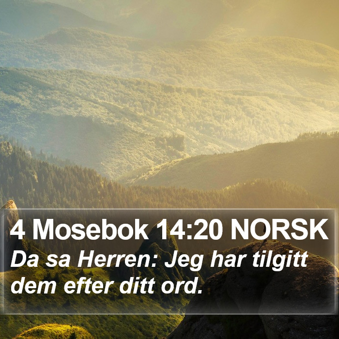 4 Mosebok 14:20 NORSK Bible Study