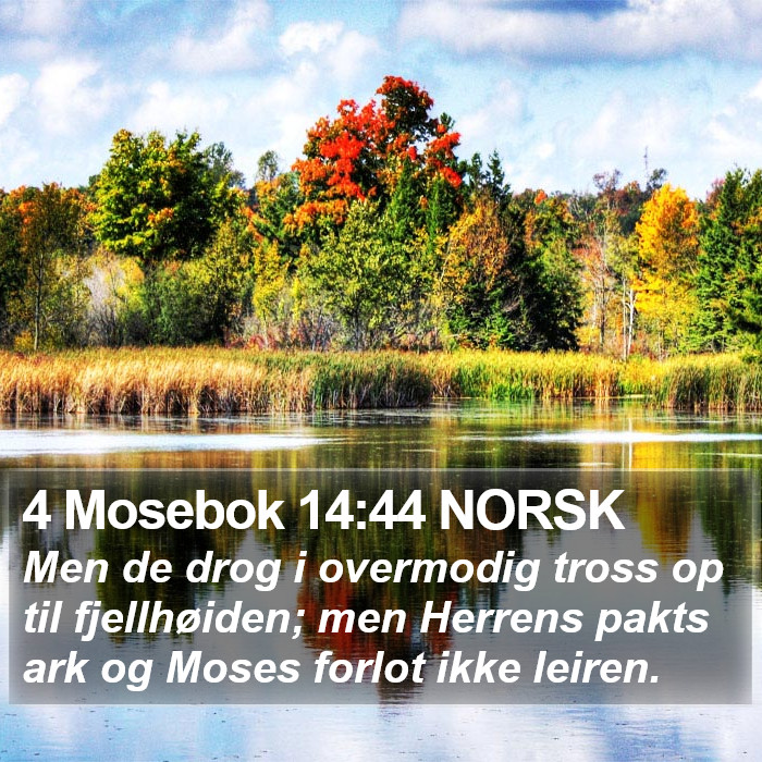 4 Mosebok 14:44 NORSK Bible Study