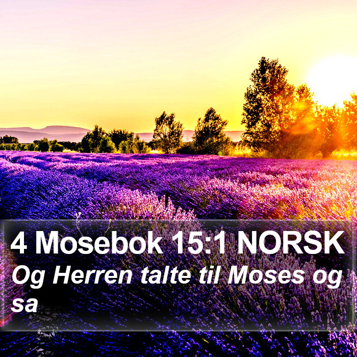 4 Mosebok 15:1 NORSK Bible Study