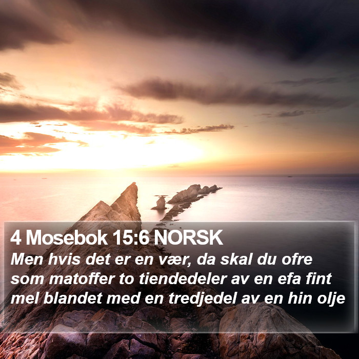 4 Mosebok 15:6 NORSK Bible Study