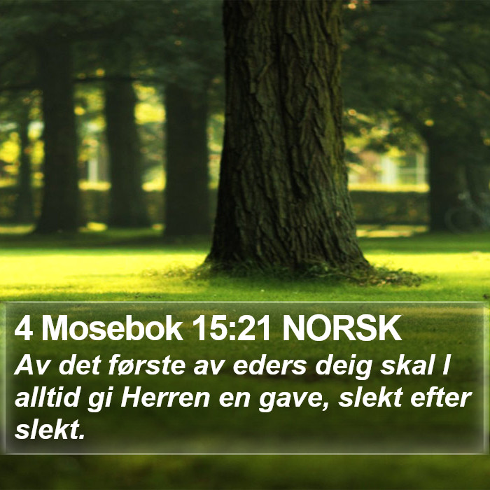 4 Mosebok 15:21 NORSK Bible Study