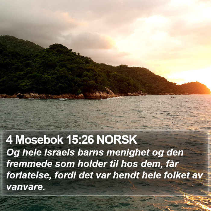 4 Mosebok 15:26 NORSK Bible Study