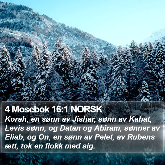 4 Mosebok 16:1 NORSK Bible Study