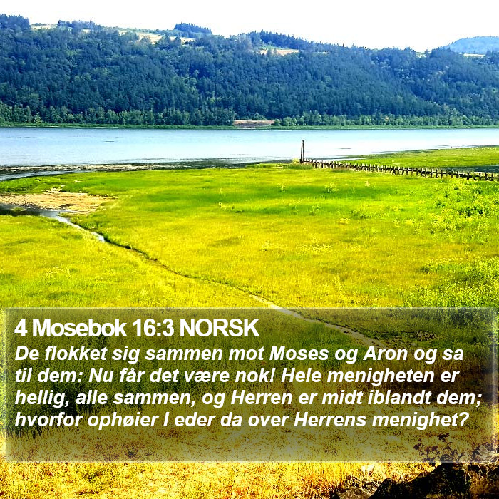 4 Mosebok 16:3 NORSK Bible Study