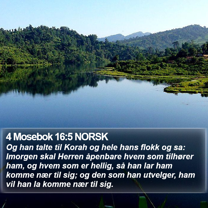 4 Mosebok 16:5 NORSK Bible Study