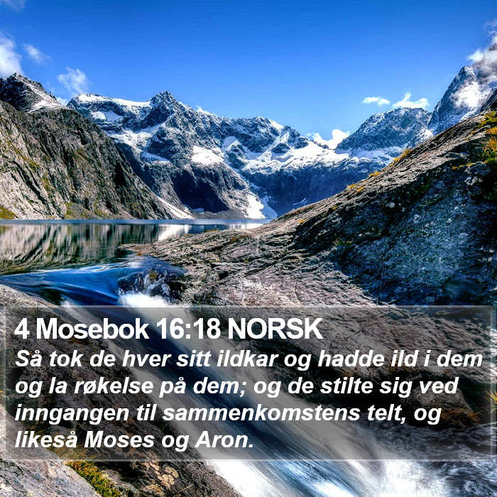 4 Mosebok 16:18 NORSK Bible Study