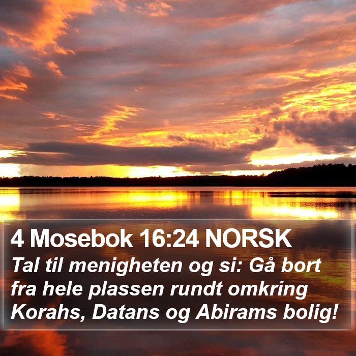 4 Mosebok 16:24 NORSK Bible Study