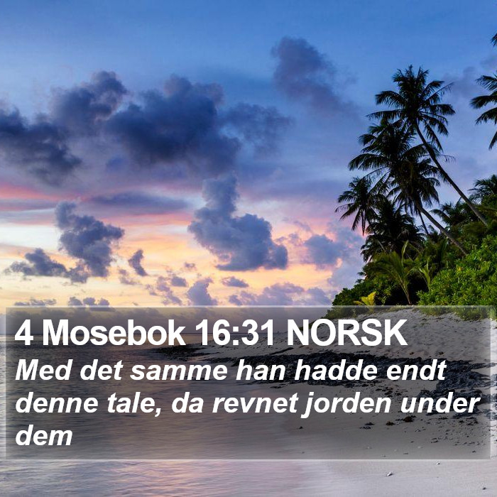 4 Mosebok 16:31 NORSK Bible Study