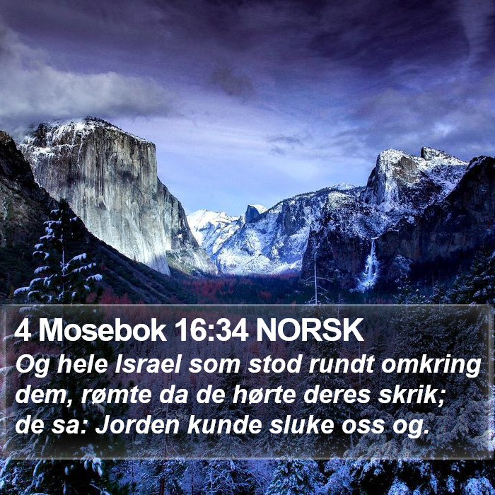 4 Mosebok 16:34 NORSK Bible Study