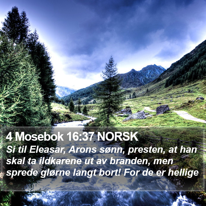 4 Mosebok 16:37 NORSK Bible Study