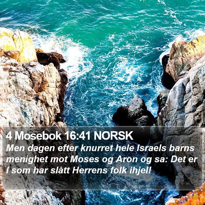 4 Mosebok 16:41 NORSK Bible Study