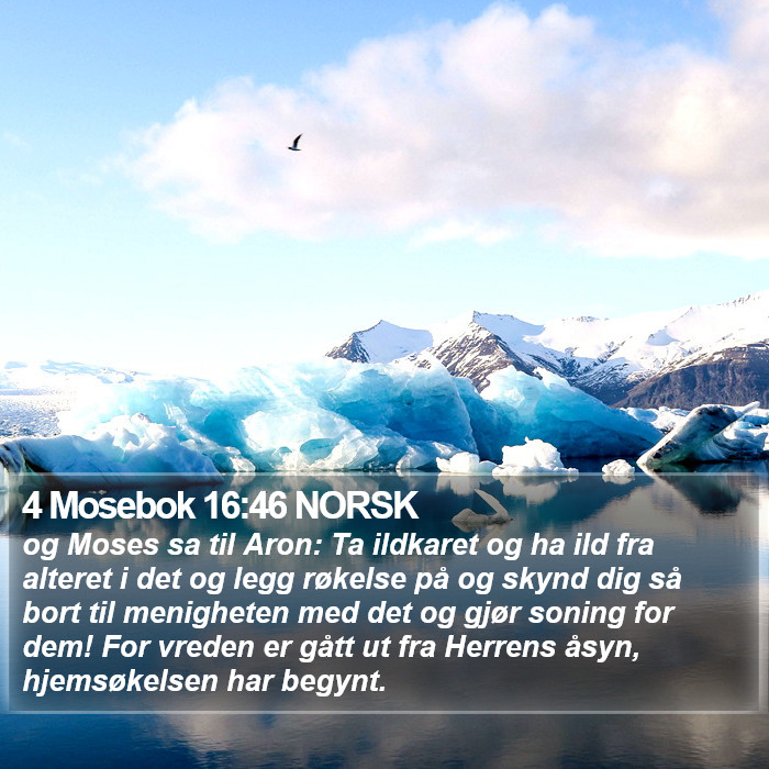 4 Mosebok 16:46 NORSK Bible Study