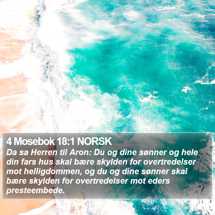 4 Mosebok 18:1 NORSK Bible Study