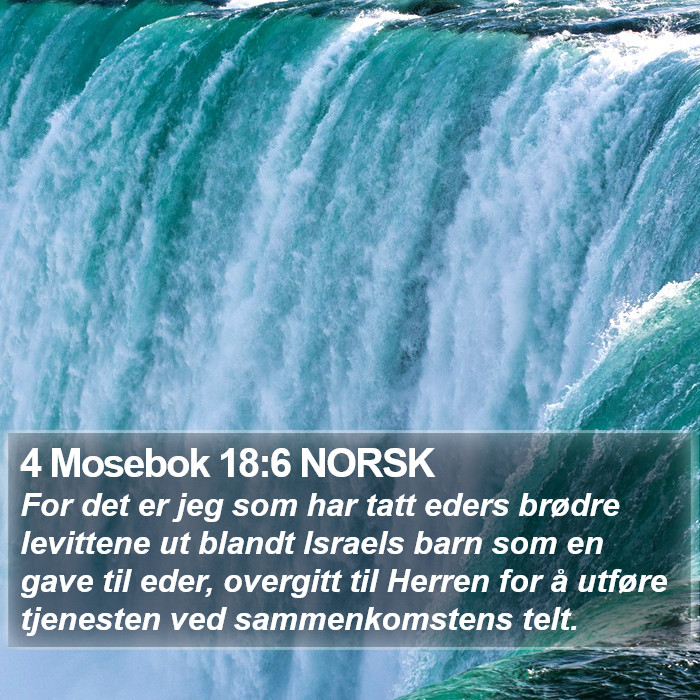 4 Mosebok 18:6 NORSK Bible Study