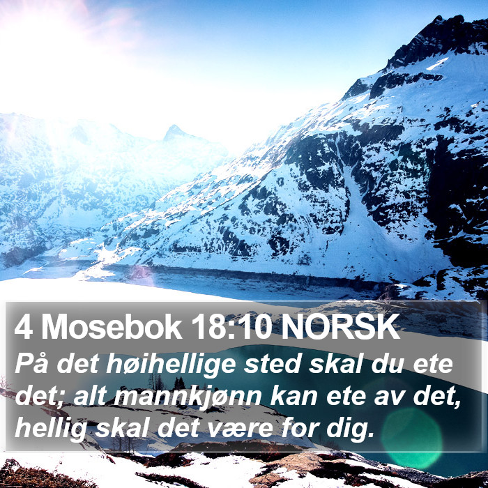 4 Mosebok 18:10 NORSK Bible Study