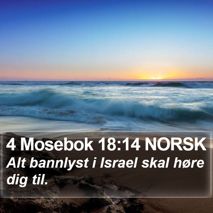 4 Mosebok 18:14 NORSK Bible Study