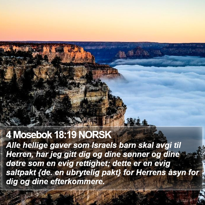 4 Mosebok 18:19 NORSK Bible Study