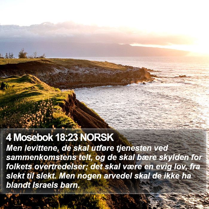 4 Mosebok 18:23 NORSK Bible Study