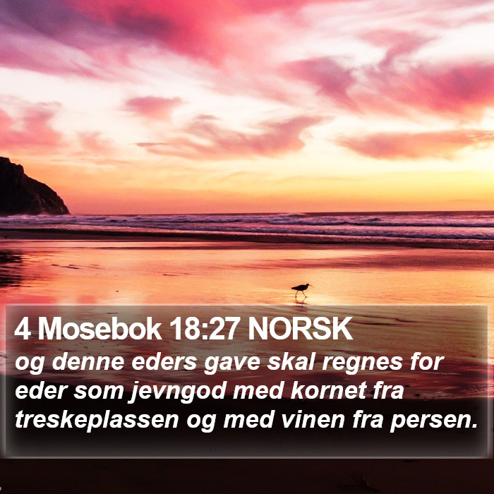 4 Mosebok 18:27 NORSK Bible Study