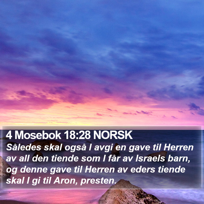 4 Mosebok 18:28 NORSK Bible Study